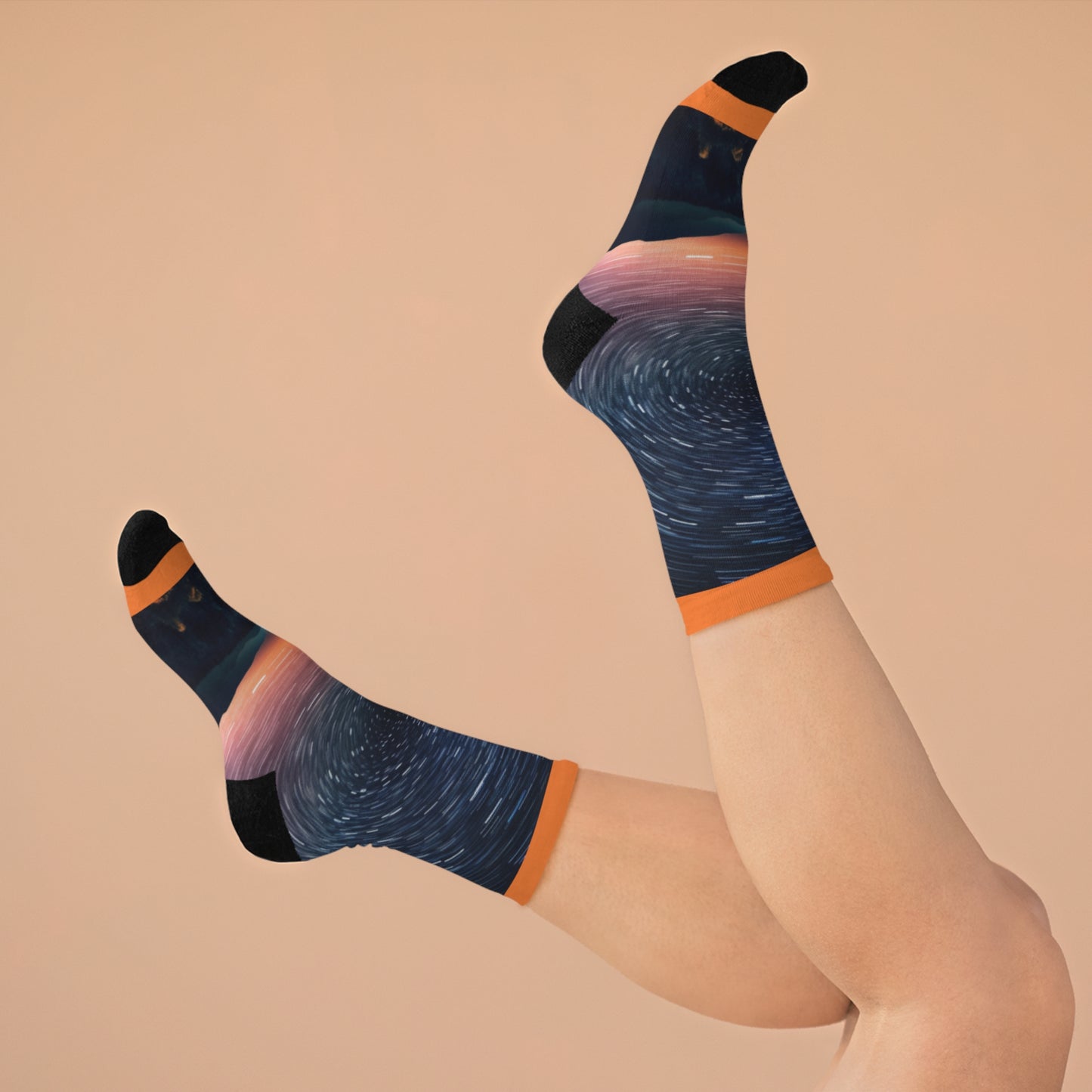Zodiac Starry Night Recycled Poly Socks - Embrace Celestial Style - B&N: Human Eco-Solutions