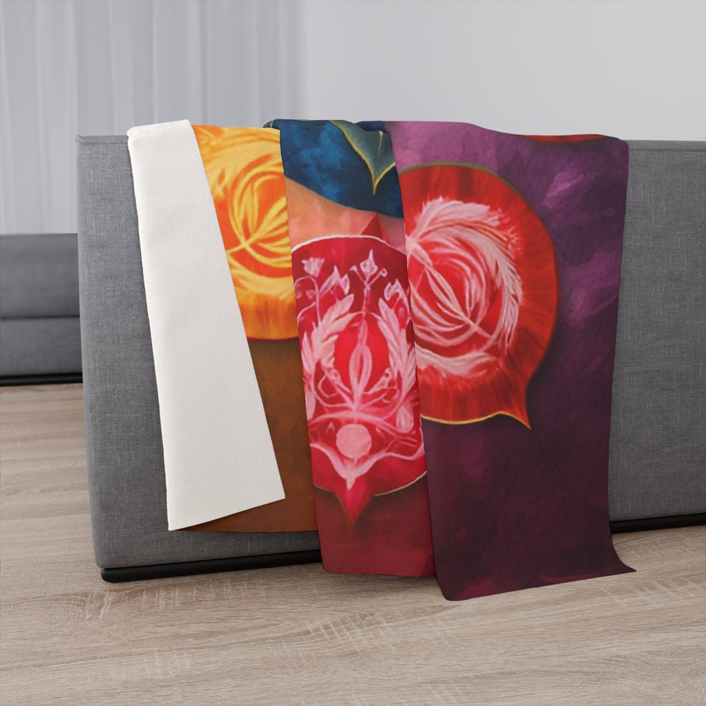 Chakra Harmony: Customizable Sherpa Blanket for Mindful Coziness - B&N: Human Eco-Solutions