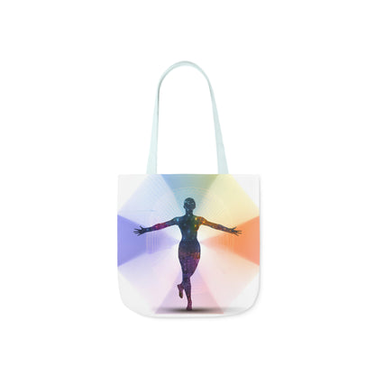 Mind-Body Connection: Customizable Polyester Canvas Tote Bag for Artistic Expression - B&N: Human Eco-Solutions