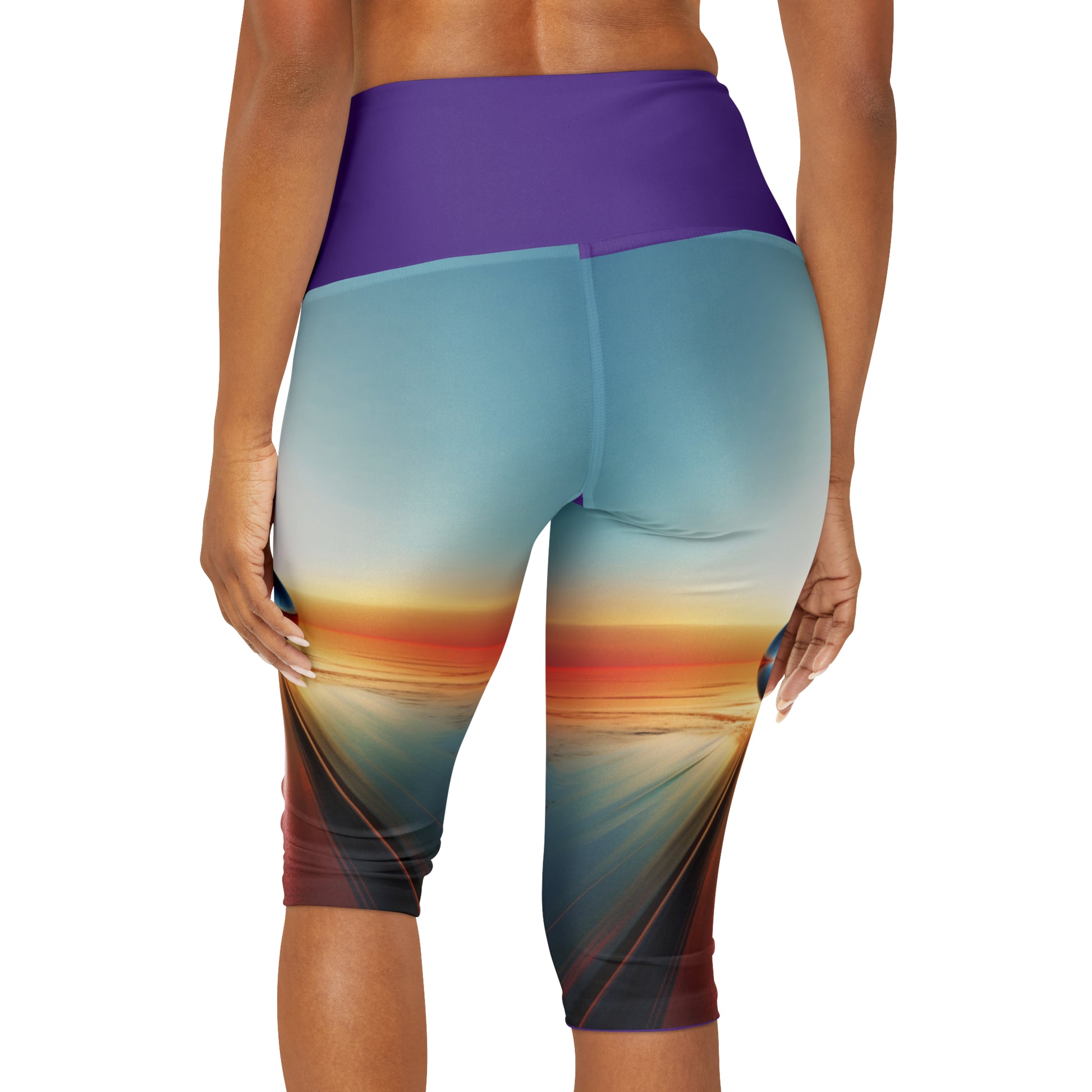 Self-Discovery Yoga Capri Leggings - Unleash Your Inner Journey - B&N: Human Eco-Solutions