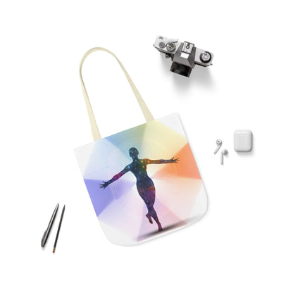 Mind-Body Connection: Customizable Polyester Canvas Tote Bag for Artistic Expression - B&N: Human Eco-Solutions