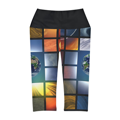 Yoga Capri Leggings (AOP) - B&N: Human Eco-Solutions