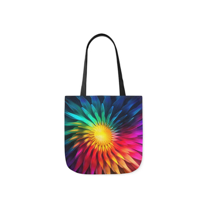 Chakra Connection: Customizable Polyester Canvas Tote Bag for Mindful Expression - B&N: Human Eco-Solutions