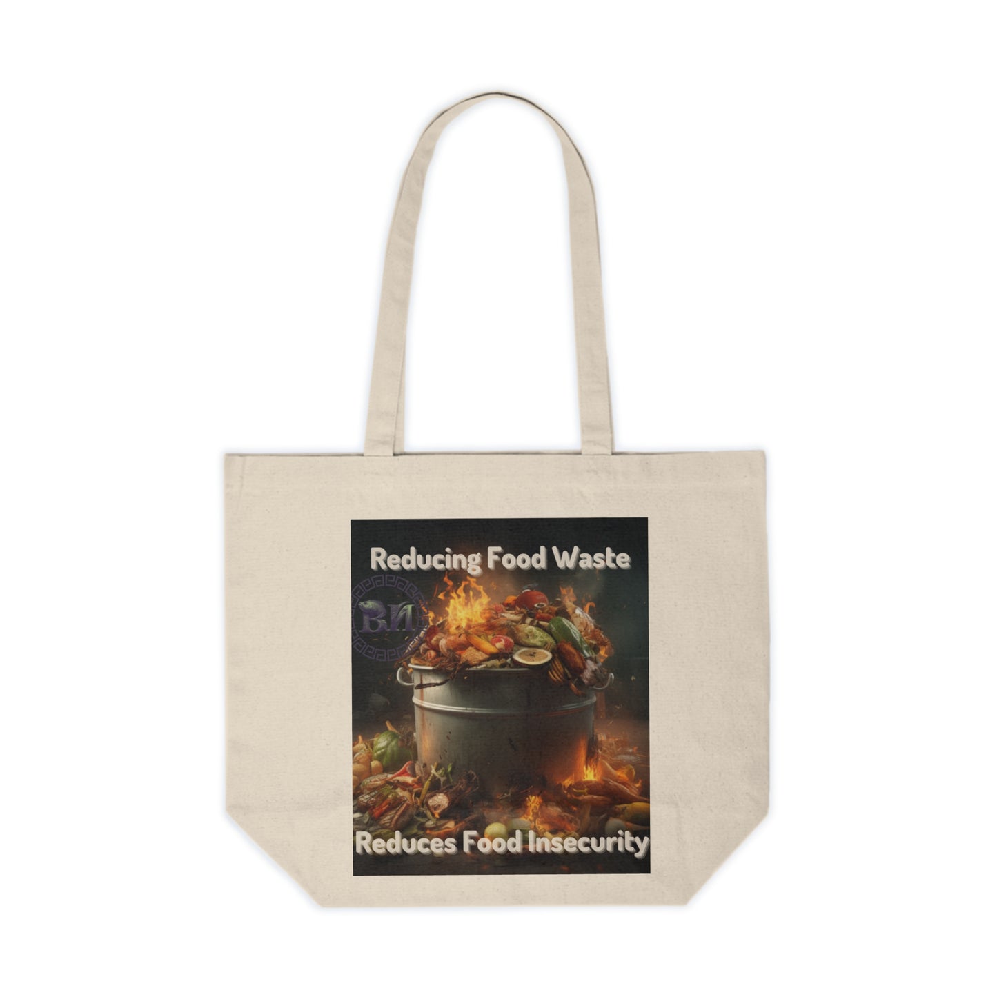 Conscious Shopper: Customizable Canvas Shopping Tote for Mindful Food Awareness - B&N: Human Eco-Solutions