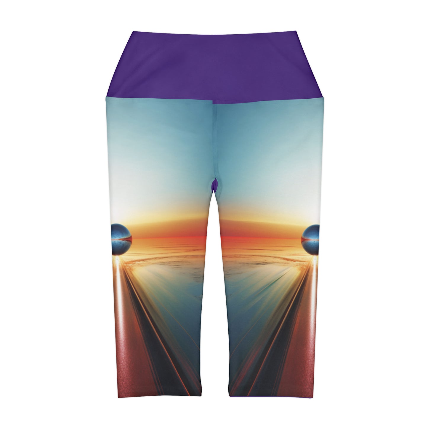 Self-Discovery Yoga Capri Leggings - Unleash Your Inner Journey - B&N: Human Eco-Solutions