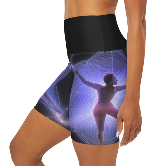 Mind-Body Connection High-Waisted Yoga Shorts - Embrace Harmony in Style - B&N: Human Eco-Solutions