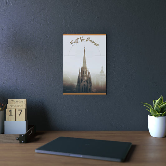 "Trust the Process" Townscape Decorative Aluminum Composite Panel - Inspire Confidence in Your Journey - B&N: Human Eco-Solutions