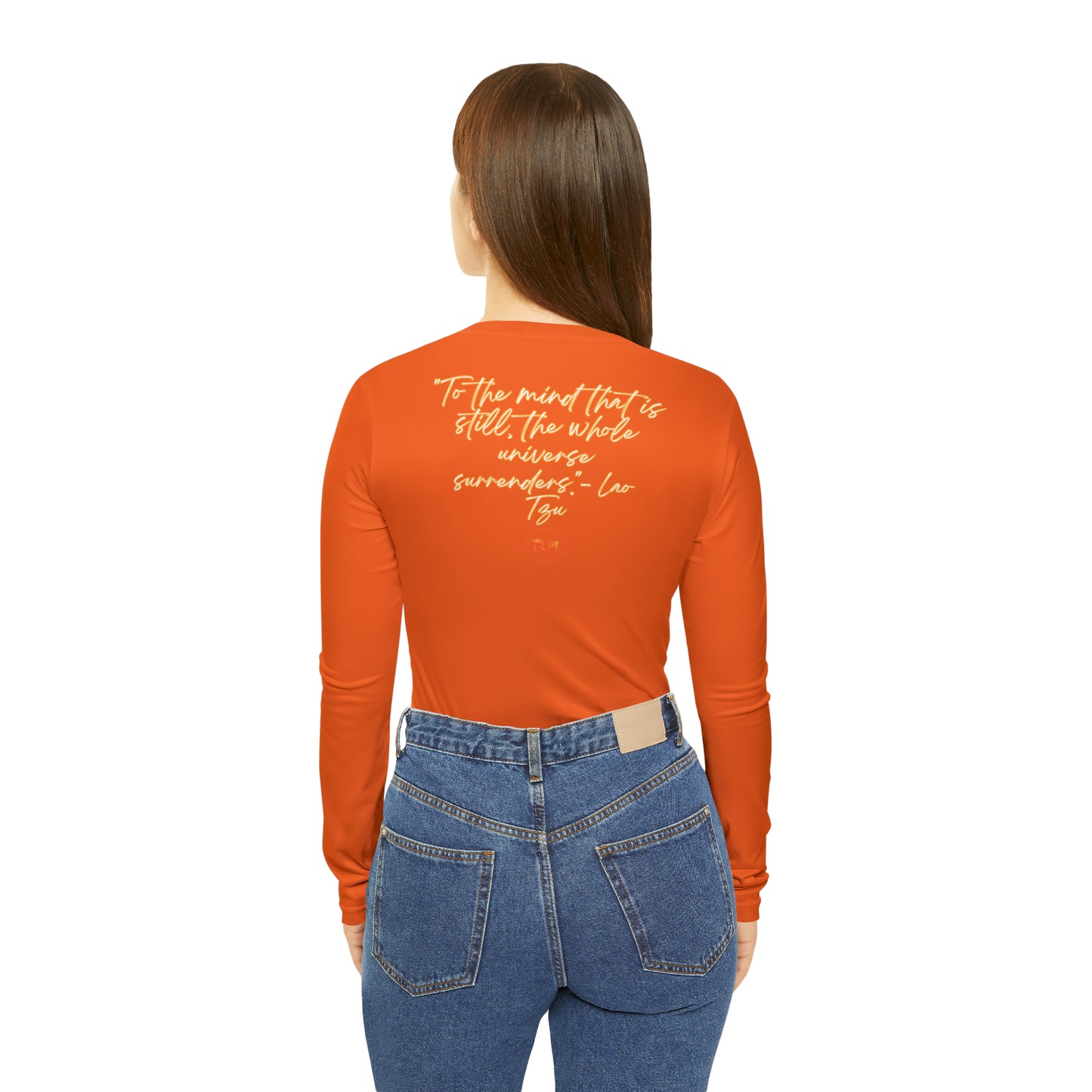 Inspire Success: Customizable Women's Long Sleeve V-Neck Shirt for Meditation Enthusiasts - B&N: Human Eco-Solutions