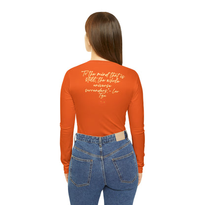 Inspire Success: Customizable Women's Long Sleeve V-Neck Shirt for Meditation Enthusiasts - B&N: Human Eco-Solutions