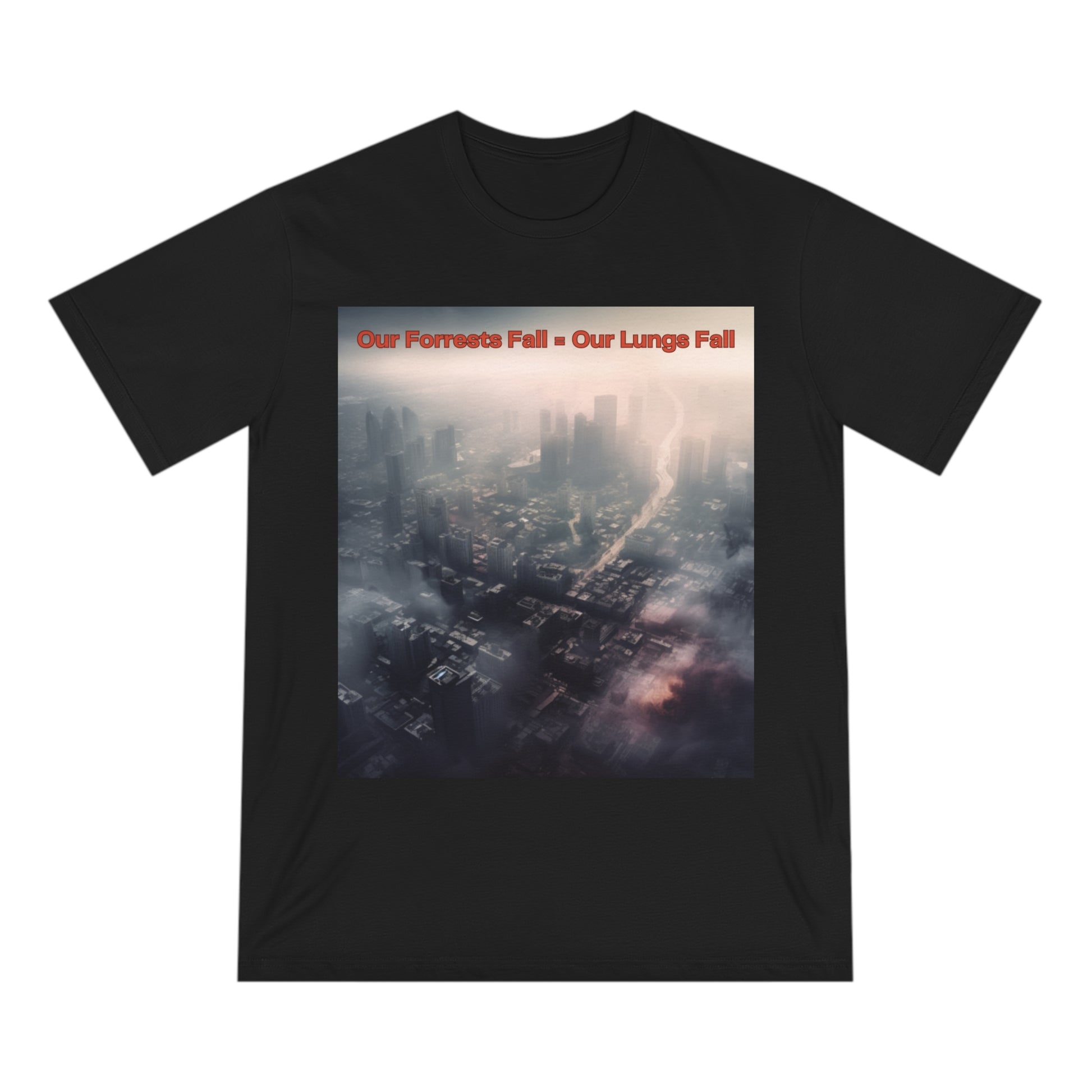 Air Pollution Awareness Organic Staple T-Shirt - Breathe for Change - B&N: Human Eco-Solutions