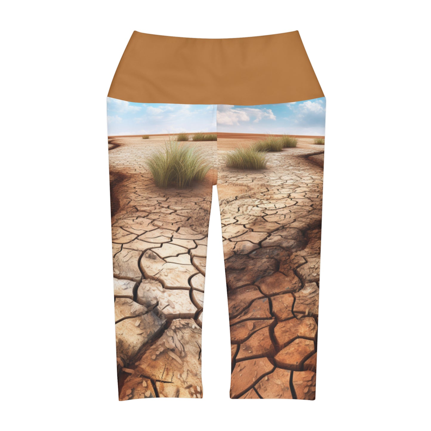 Yoga Capri Leggings (AOP) - Promoting Eco-Consciousness and Deforestation Awareness - B&N: Human Eco-Solutions