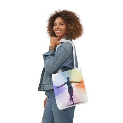 Mind-Body Connection: Customizable Polyester Canvas Tote Bag for Artistic Expression - B&N: Human Eco-Solutions