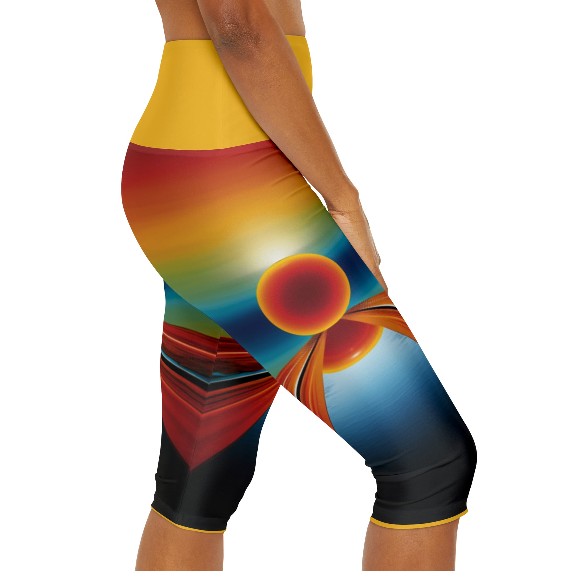 Embark on a Soulful Journey with our Self-Discovery Yoga Capri Leggings - B&N: Human Eco-Solutions