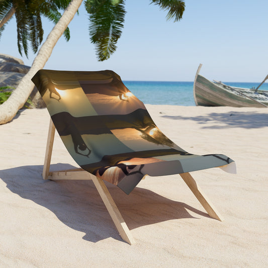 Serene Yoga Theme Beach Towel - Find Harmony in Every Pose - B&N: Human Eco-Solutions