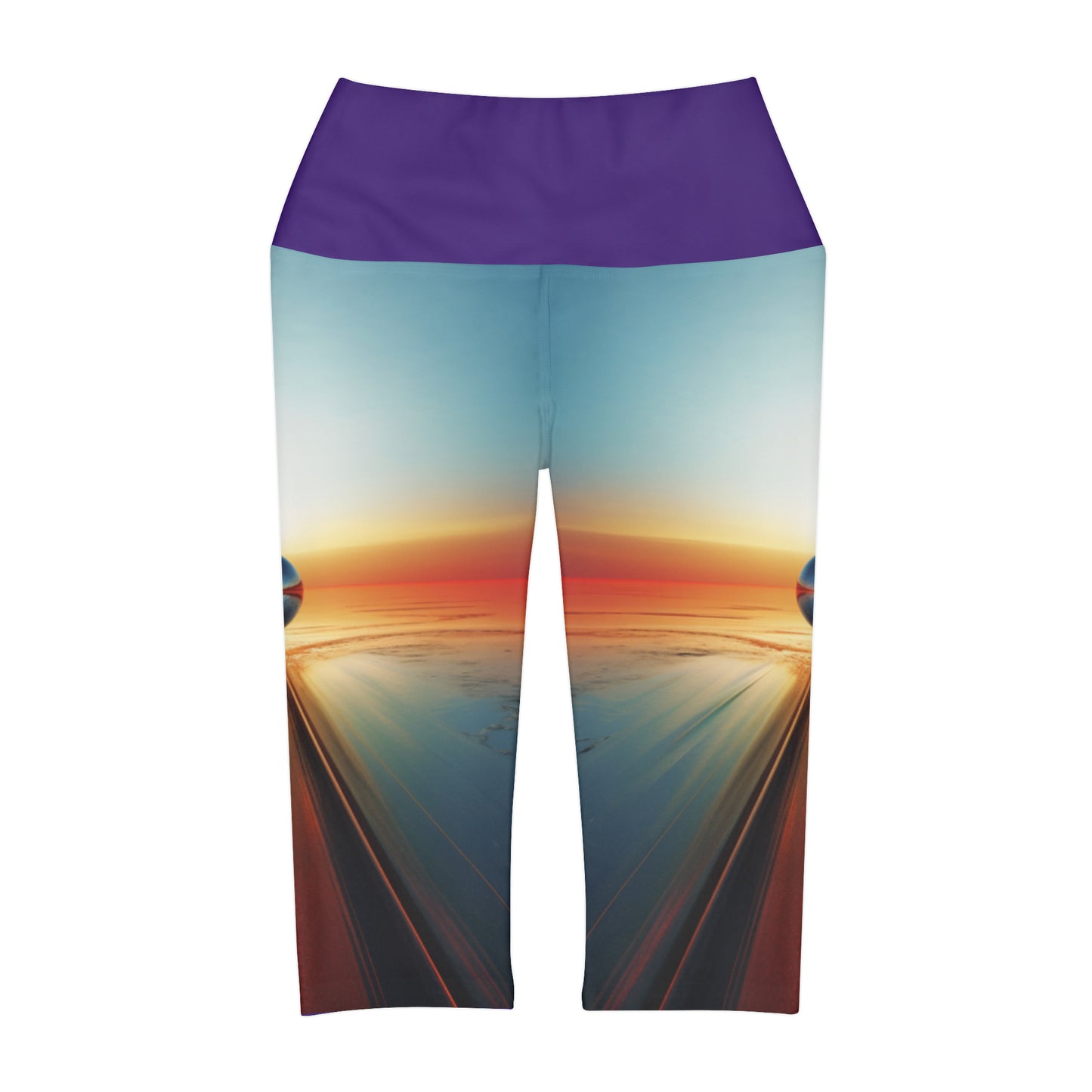 Self-Discovery Yoga Capri Leggings - Unleash Your Inner Journey - B&N: Human Eco-Solutions