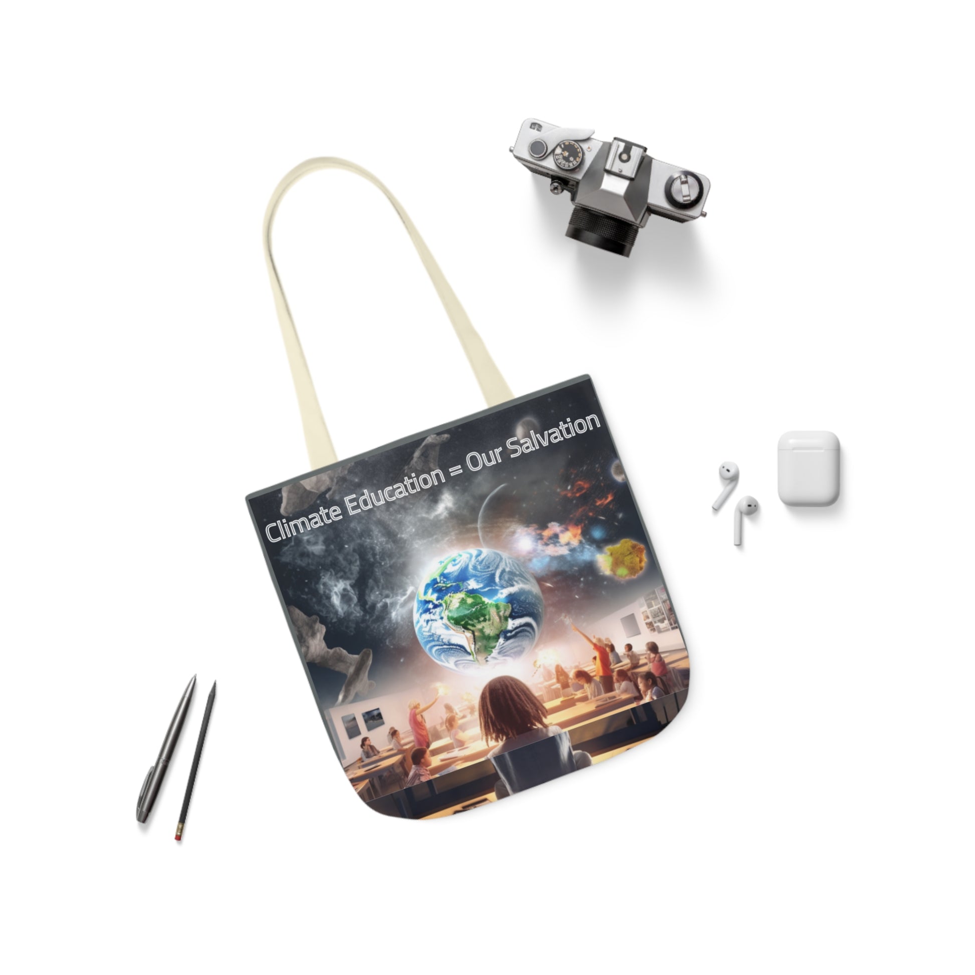 Climate Education Tote Bag - Spread Awareness with Style - B&N: Human Eco-Solutions