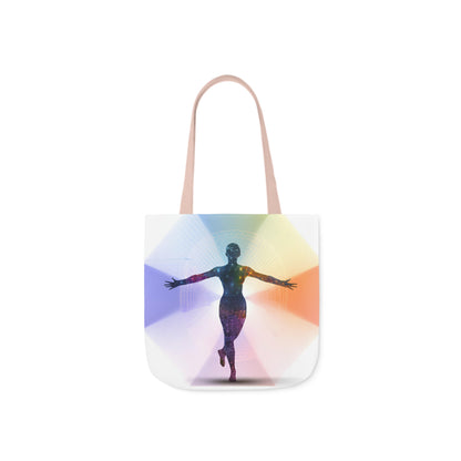 Mind-Body Connection: Customizable Polyester Canvas Tote Bag for Artistic Expression - B&N: Human Eco-Solutions