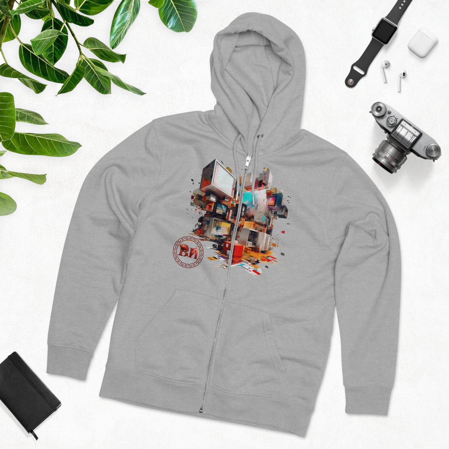 Men's Cultivator Zip Hoodie - Style with Purpose - B&N: Human Eco-Solutions