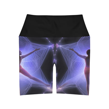 Mind-Body Connection High-Waisted Yoga Shorts - Embrace Harmony in Style - B&N: Human Eco-Solutions