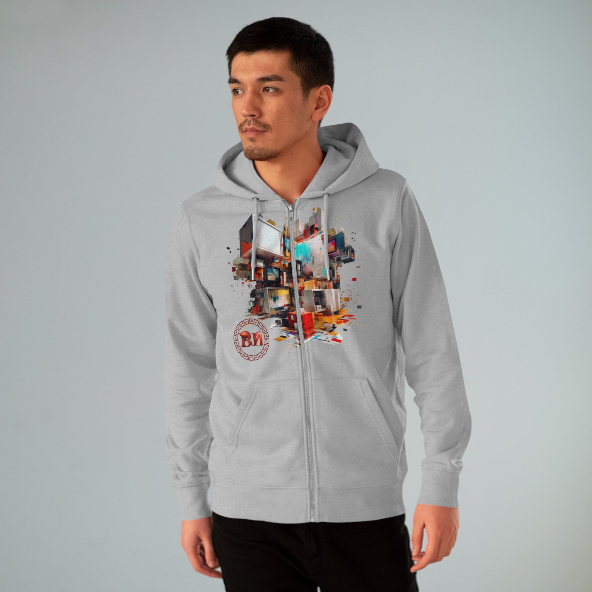 Men's Cultivator Zip Hoodie - Style with Purpose - B&N: Human Eco-Solutions