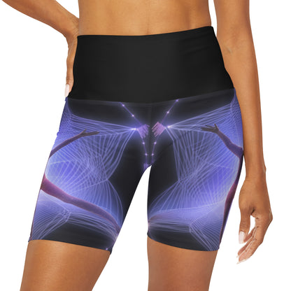 Mind-Body Connection High-Waisted Yoga Shorts - Embrace Harmony in Style - B&N: Human Eco-Solutions