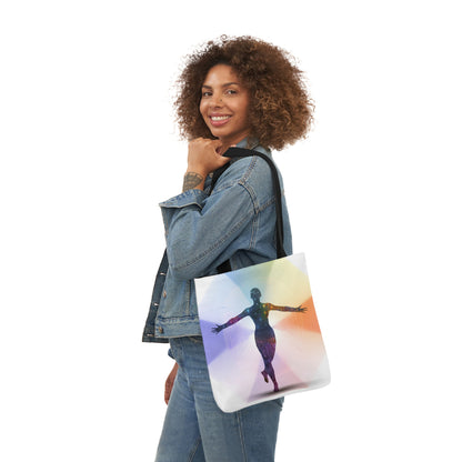 Mind-Body Connection: Customizable Polyester Canvas Tote Bag for Artistic Expression - B&N: Human Eco-Solutions