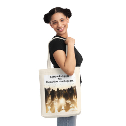 Climate Crisis Woven Tote Bag - Carry the Message of Change - B&N: Human Eco-Solutions