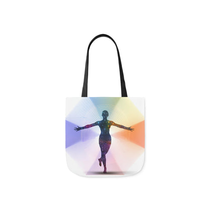 Mind-Body Connection: Customizable Polyester Canvas Tote Bag for Artistic Expression - B&N: Human Eco-Solutions