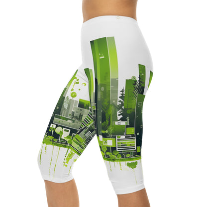 Sustainable Style: Customizable Women's Capri Leggings for an Active Lifestyle - B&N: Human Eco-Solutions