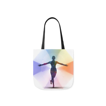 Mind-Body Connection: Customizable Polyester Canvas Tote Bag for Artistic Expression - B&N: Human Eco-Solutions