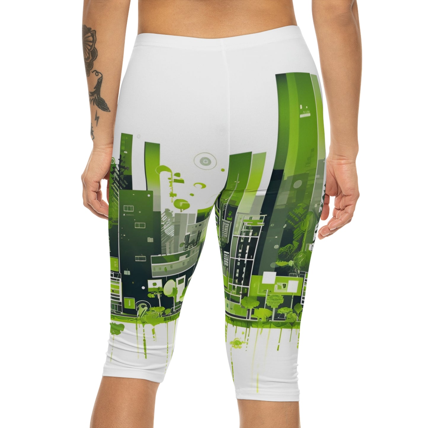 Sustainable Style: Customizable Women's Capri Leggings for an Active Lifestyle - B&N: Human Eco-Solutions