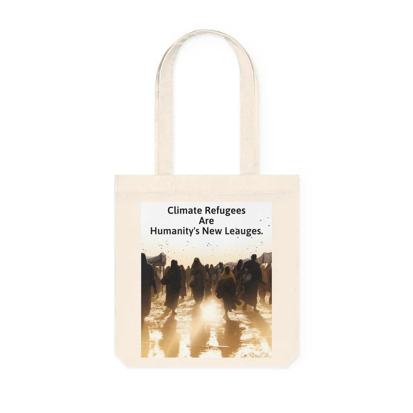 Climate Crisis Woven Tote Bag - Carry the Message of Change - B&N: Human Eco-Solutions